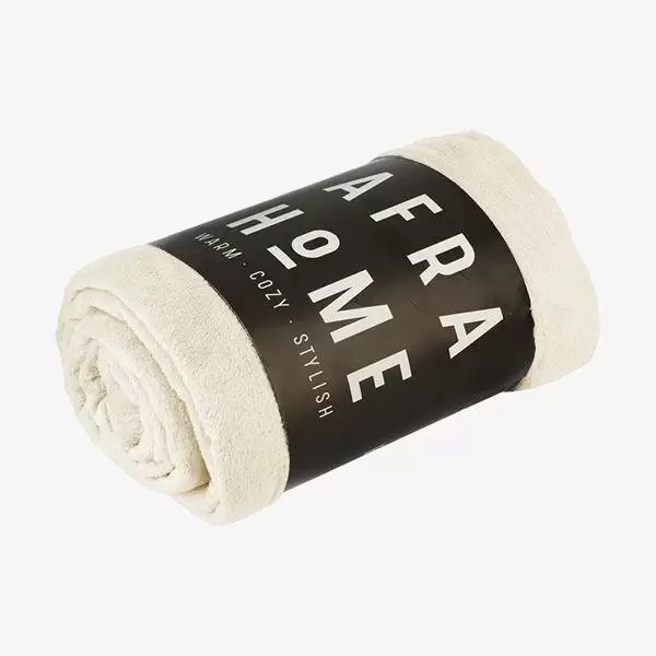 پتو  ماکرو بهاره 210*170 کرم روشن 2303  افرا